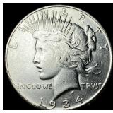 1934-S Silver Peace Dollar CLOSELY UNCIRCULATED