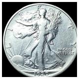 1920-D Silver Walking Liberty Half Dollar  CLOSEL