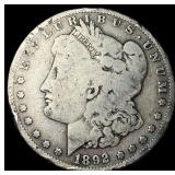 1892 Silver Morgan Dollar LIGHTLY CIRCULATED