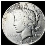 1934 Silver Peace Dollar LIGHTLY CIRCULATED