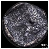 5th Cent. BC Mysia Kyzikos Silver Diobol