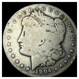 1904-S Silver Morgan Dollar LIGHTLY CIRCULATED