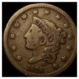 1838 Coronet Head Large Cent LIGHTLY  CIRCULATED