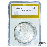 1900-S Morgan Silver Dollar PGA MS63