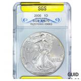 2000 Silver Eagle SGS MS70