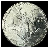 1985 Mexico Silver 1 Onza Libertad CHOICE BU