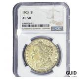 1903 Morgan Silver Dollar NGC AU50