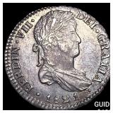 1821-PJ Bolivia Ferdinand VII Silver 1 Real