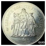 1977 France Silver 50 Francs