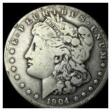 1904-S Silver Morgan Dollar LIGHTLY CIRCULATED