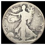 1919-D Silver Walking Liberty Half Dollar NICELY C