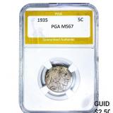 1935 Buffalo Nickel PGA MS67