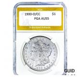 1900-O/CC Morgan Silver Dollar PGA AU55