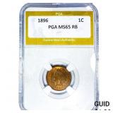 1896 Indian Head Cent PGA MS65 RB