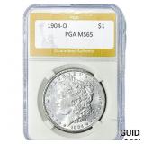 1904-O Morgan Silver Dollar PGA MS65