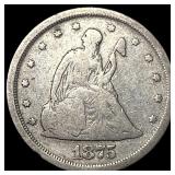1875-S Silver Twenty Cents LIGHTLY CIRCULATED