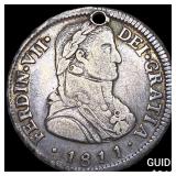 1811FJ Chile Silver 2 Reales KM 74