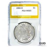 1904-O Morgan Silver Dollar PGA MS65