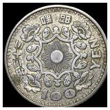 1957-1958 Japan Silver 100 Yen