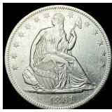 1861 Seated Liberty Half Dollar CLOSELY  UNCIRCUL