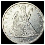 1844 Silver Seated Liberty Half Dollar  UNCIRCULA