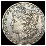 1890-CC Silver Morgan Dollar NEARLY UNCIRCULATED