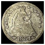 1854 Silver Seated Liberty Half Dime NICELY  CIRC