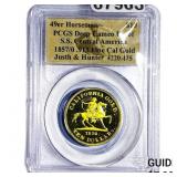 1857/0 49er Horseman .913 Fine Cal Gold PCGS Deep