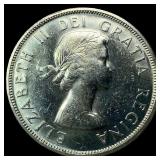 1958 Canada Silver Dollar British Columbia UNCIRCU