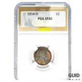 1914-D Wheat Cent PGA XF40