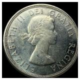 1964 Canada Silver Dollar Charlottetown UNCIRCULAT