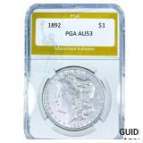 1892 Morgan Silver Dollar PGA AU53