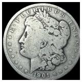 1901 Morgan Silver Dollar LIGHTLY CIRCULATED