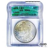 1878 7/8TF Morgan Silver Dollar ICG MS62