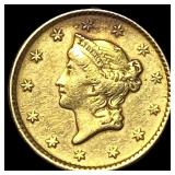 1853 Gold $1 Liberty Head Type 1 HIGH GRADE