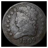 1809 Classic Head Half Cent NICELY CIRCULATED