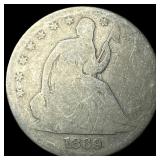1869 Seated Liberty Half Dollar NICELY CIRCULATED