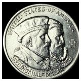 1924 Silver Huguenot-Walloon Half Dollar HIGH GRAD