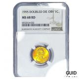 1995 Wheat Cent NGC MS68 RD