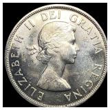 1958 Canada Silver Dollar British Columbia UNCIRCU