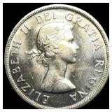 1958 Canada Silver Dollar British Columbia UNCIRCU