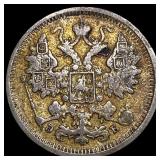 1906 Russia Silver 15 Kopeks