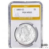 1883-CC Morgan Silver Dollar PGA MS63