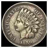 1859 Copper-Nickel Indian Head Cent LIGHTLY CIRCUL