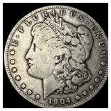 1904-S Silver Morgan Dollar LIGHTLY CIRCULATED
