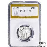 1928 Standing Liberty Quarter PGA MS64+ FH