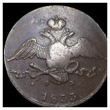1833 EM Russia Copper 10 Kopeks