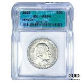 1927 Vermont Half Dollar ICG MS64