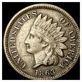 1863 Indian Head Cent NEARLY UNCIRCULATED