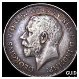1917 Great Britain Silver 1 Florin